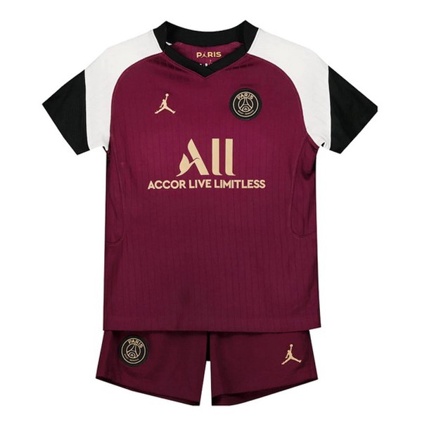 Trikot Paris Saint Germain Ausweich Kinder 2020-21 Burgund